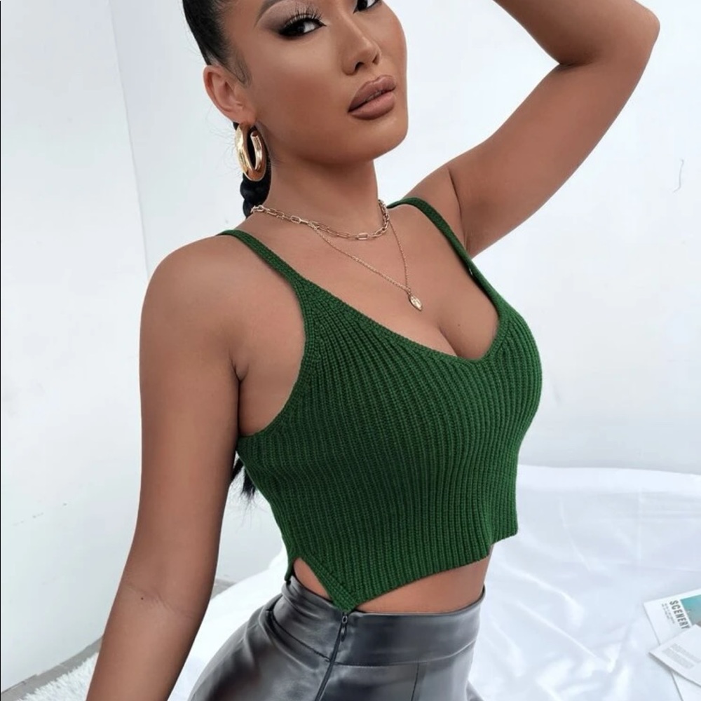 Knit Cami Crop Top
